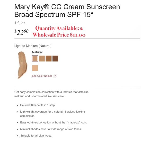 Mary Kay CC Cream - Light to Medium - Picture 2 of 2